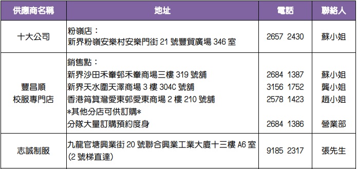 制服供應商2025
